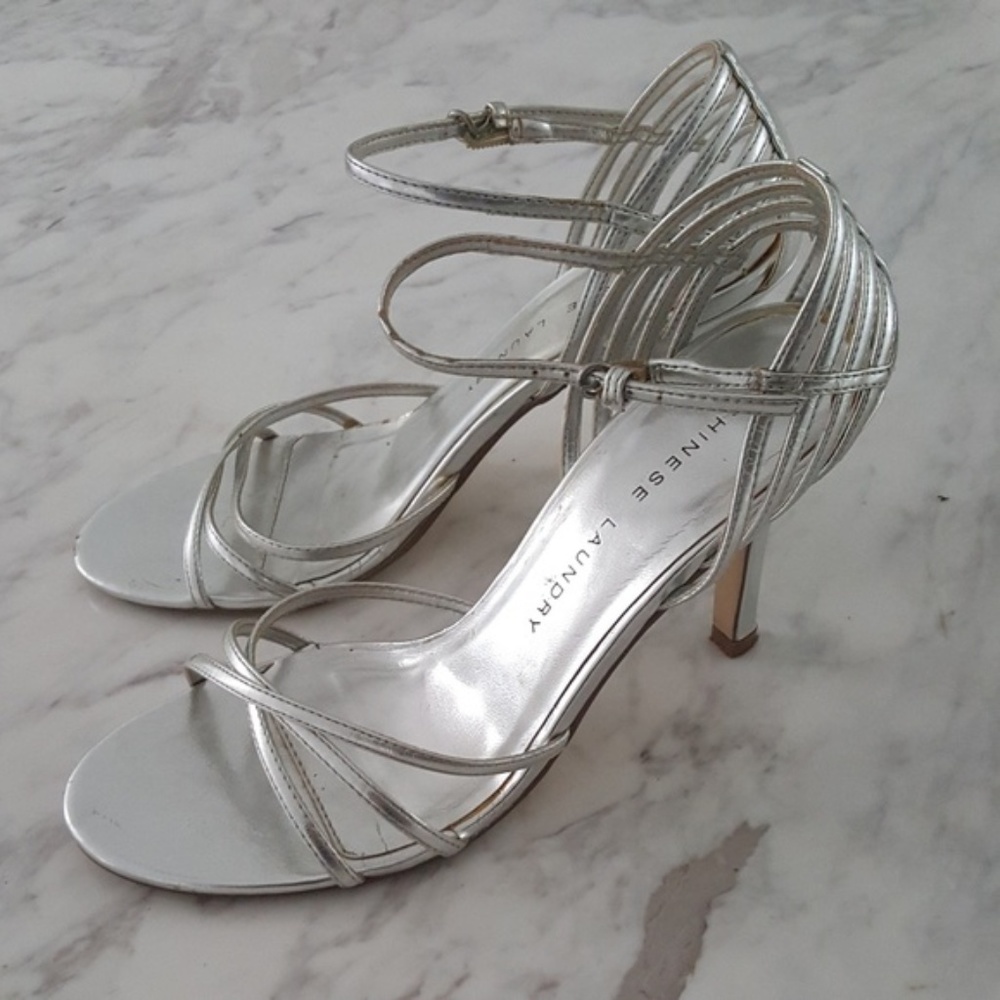 Chinese Laundry | Silver Metallic Sandals
